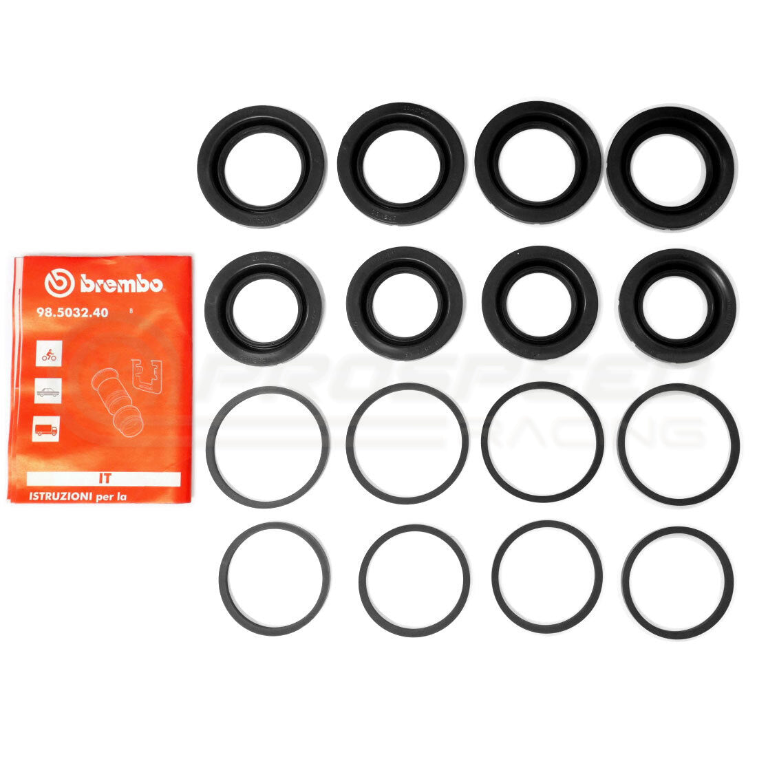 Brembo Genuine Replacement Seal Kit Suit Front Calipers PAIR image 1