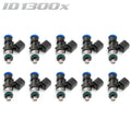 ID1300-XDS Injectors Set of 10, 34mm Length, 14mm Grey Adaptor Top, 14mm Lower O-ring - Set of 10, 34 mm / 14 mm O-Rings - 1300.34.14.14.10