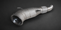 VCTR Performance BMW M340i/M440i G20/G22 Gen 3 B58 Catted Downpipe — Heat Shield – front three-quarter view