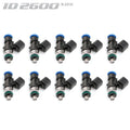 ID2600-XDS Injectors Set of 10, 34mm Length, 14mm Grey Adaptor Top, 14mm Lower O-ring - Set of 10, 34 mm / 14 mm O-Rings - 2600.34.14.14.10