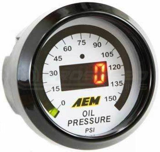 AEM 52mm Digital Oil Pressure Display Gauge 0-150psi