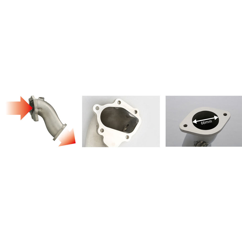Tomei Full Cast Turbo Outlet Pipes image 2