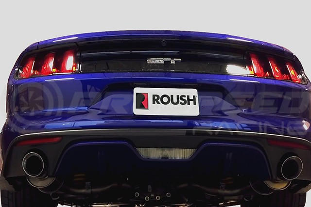 Roush Axle Back Exhaust w/Round Polished Tips