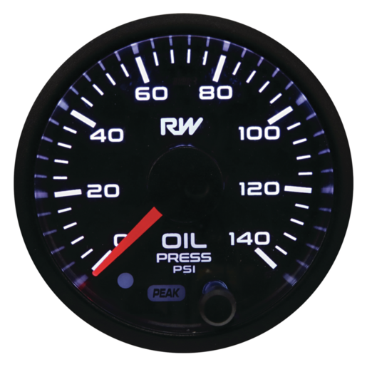 Raceworks 52mm Electronic Oil Pressure Gauge