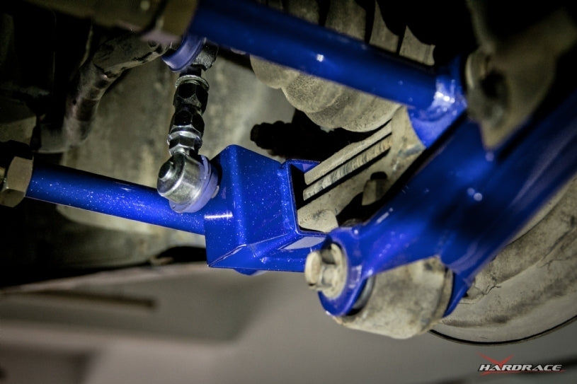 Hardrace Hardened Rubber Rear Adjustable Arm Set Black - Subaru WRX/STI 92-07/FXT SF, SG image 2