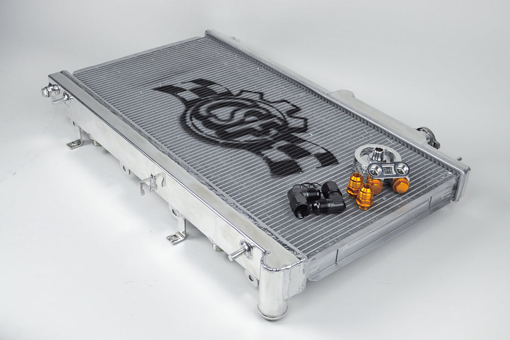 CSF Racing "O" Series Aluminium Radiator w/Integrated Oil Cooler image 1