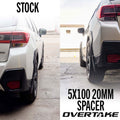 Overtake Bolt On Wheel Spacers Pair 20mm 5x100 image 3