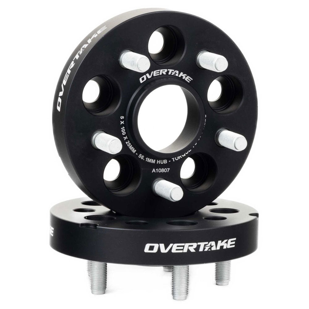 Overtake Bolt On Wheel Spacers Pair 25mm 5x100 image 2