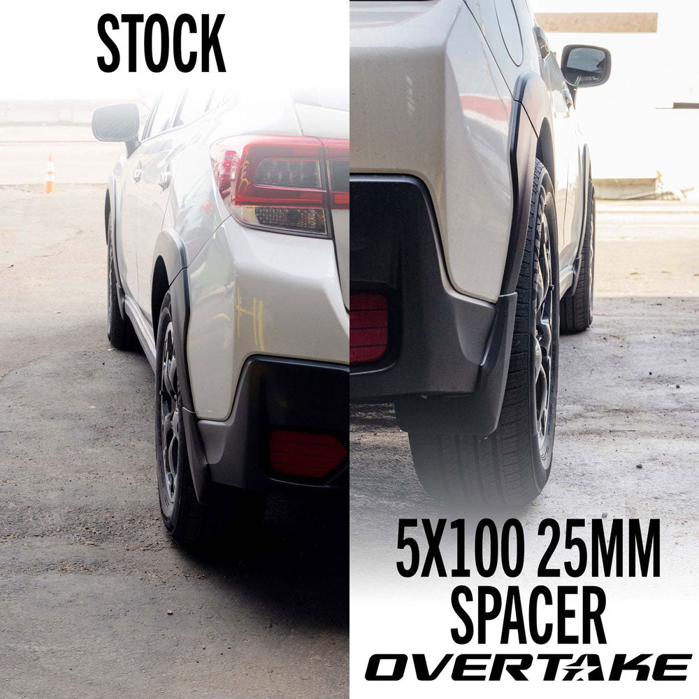 Overtake Bolt On Wheel Spacers Pair 25mm 5x100 image 3