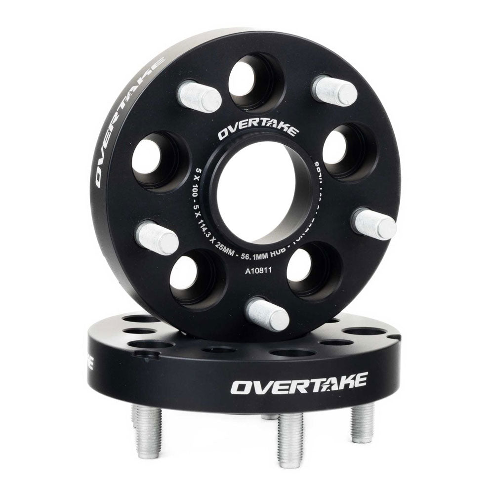 Overtake Bolt On Conversion Adaptor Wheel Spacers Pair 25mm 5x100 to 5x114.3 image 2