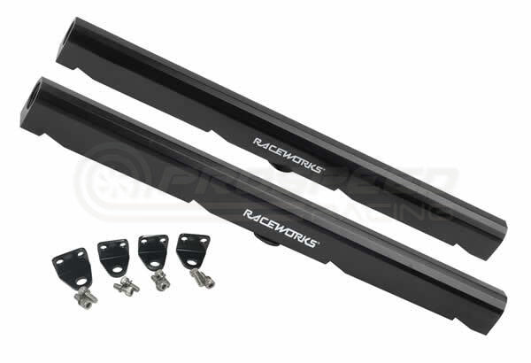 Raceworks Billet Fuel Rails Black