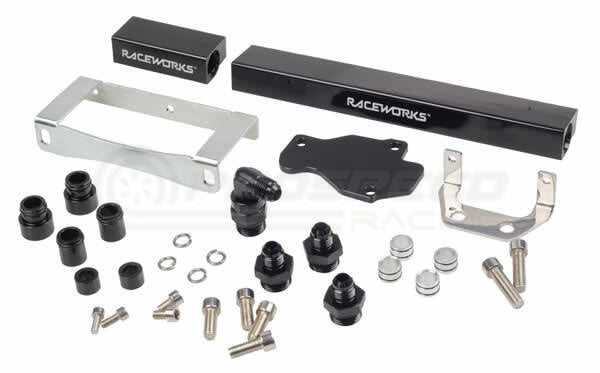 Raceworks Billet Fuel Rails Black