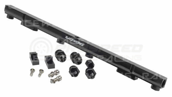 Raceworks Billet Fuel Rail Black image 1