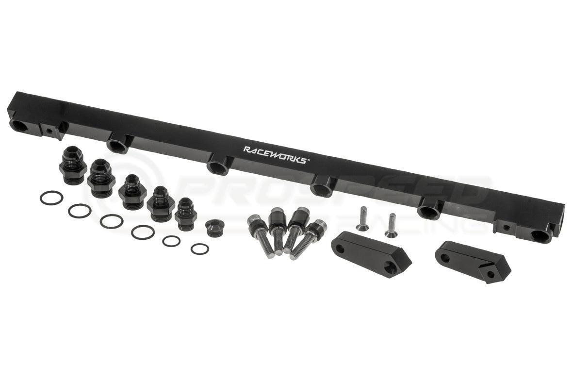 Raceworks Billet Fuel Rail Black image 1