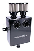 Raceworks Slimline Aluminium Catch Can Black - 1.6L