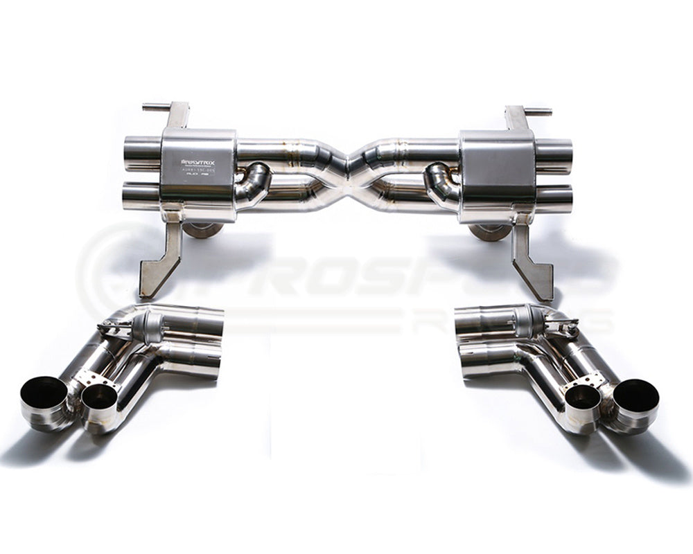 Armytrix Valvetronic Stainless Steel Cat Back Exhaust System - Audi R8, Select Stainless Steel / Titanium - AUR81S-C