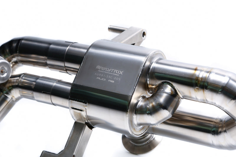 Armytrix Valvetronic Stainless Steel Cat Back Exhaust System - Audi R8, Select Stainless Steel / Titanium - AUR81S-C