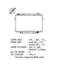 CSF Racing 3-Row Copper Core Radiator image 2