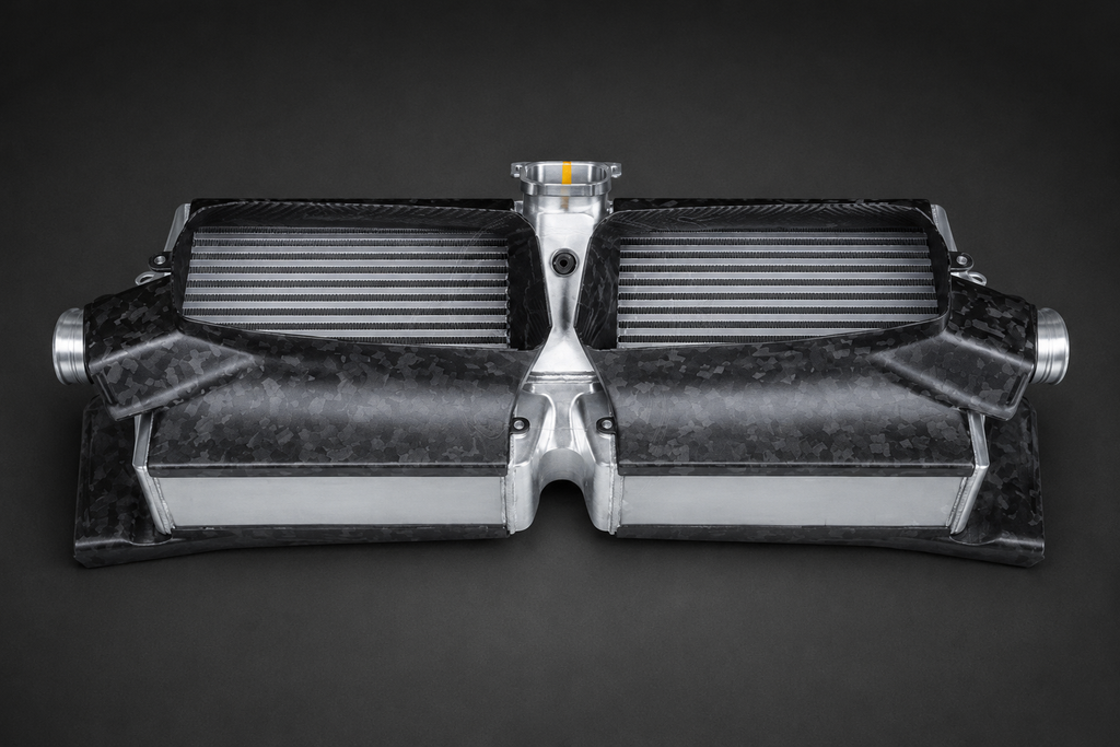 VCTR Performance Porsche 911 992 Turbo/Turbo S Forged Carbon End Tank Intercooler