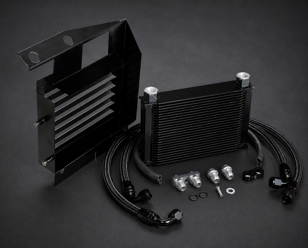VCTR Performance BMW 135i/335i N54 Oil Cooler Kit with Shield