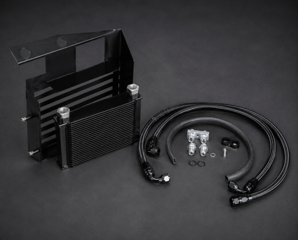 VCTR Performance BMW 135i/335i N54 Oil Cooler Kit with Shield