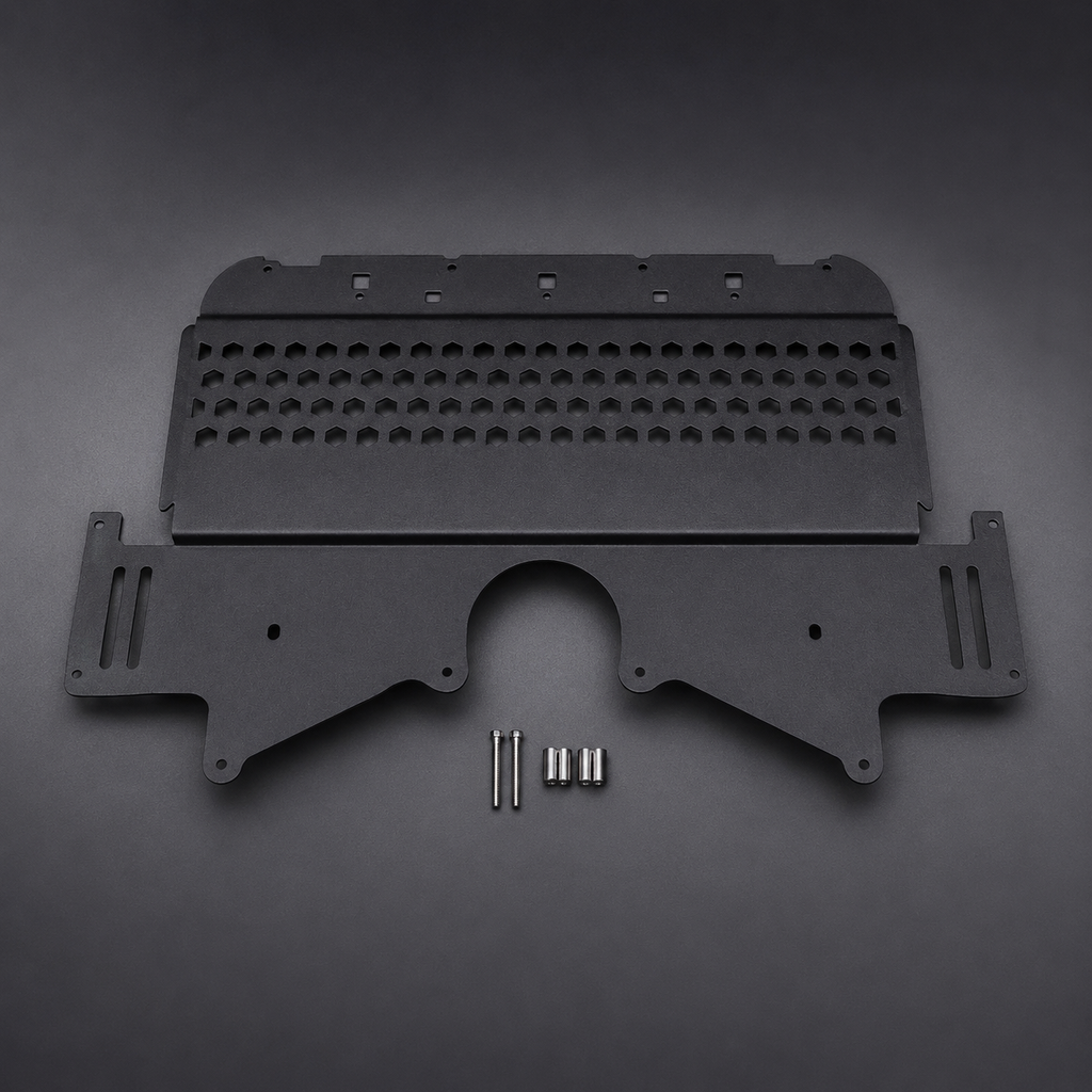 VCTR Performance BMW M3/M4 G8X Oil Cooler Shield — Black