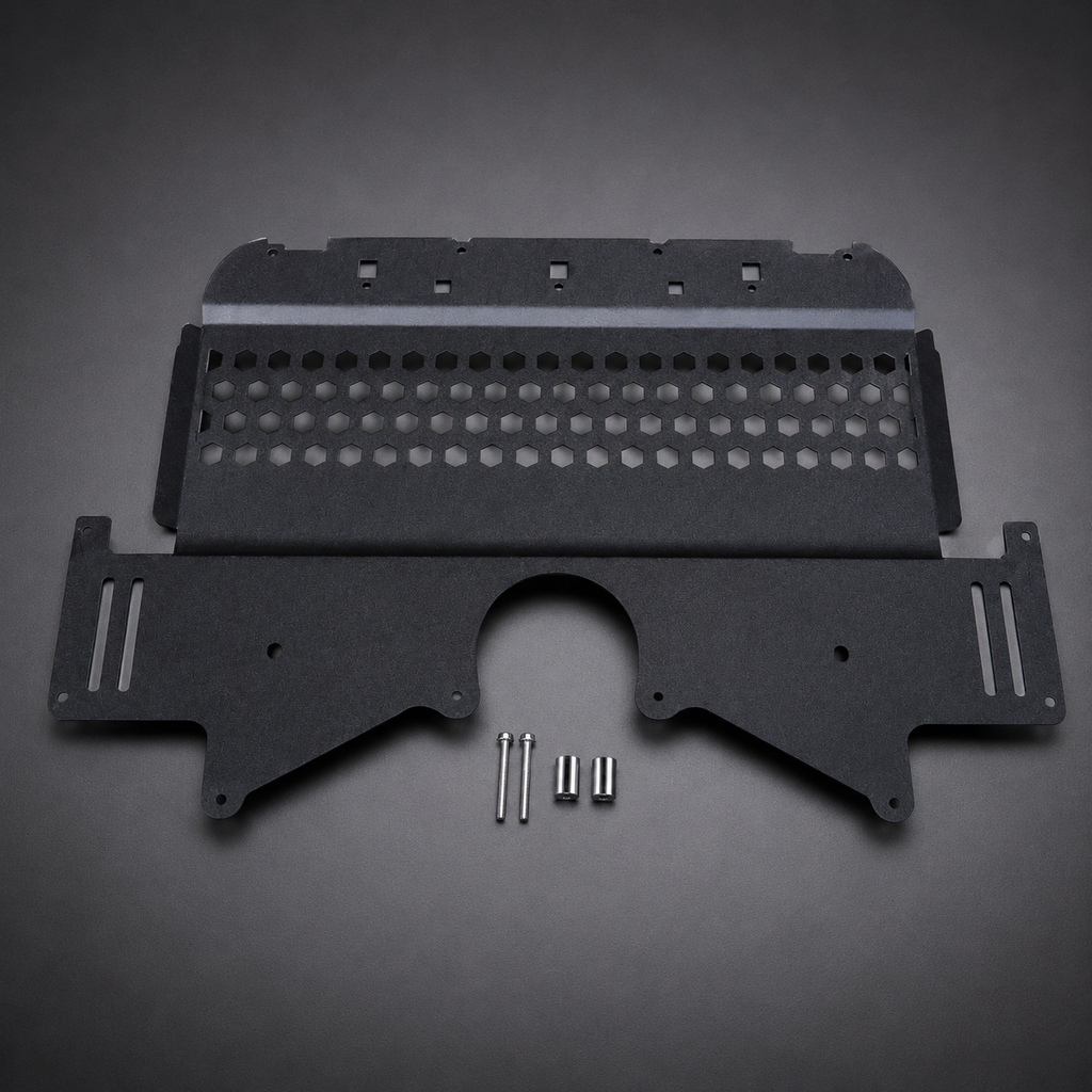 VCTR Performance BMW M3/M4 G8X Oil Cooler Shield — Black
