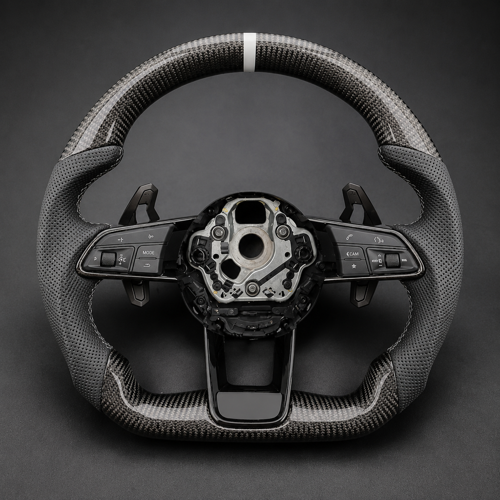 VCTR Performance Audi Carbon Fibre Leather Steering Wheel