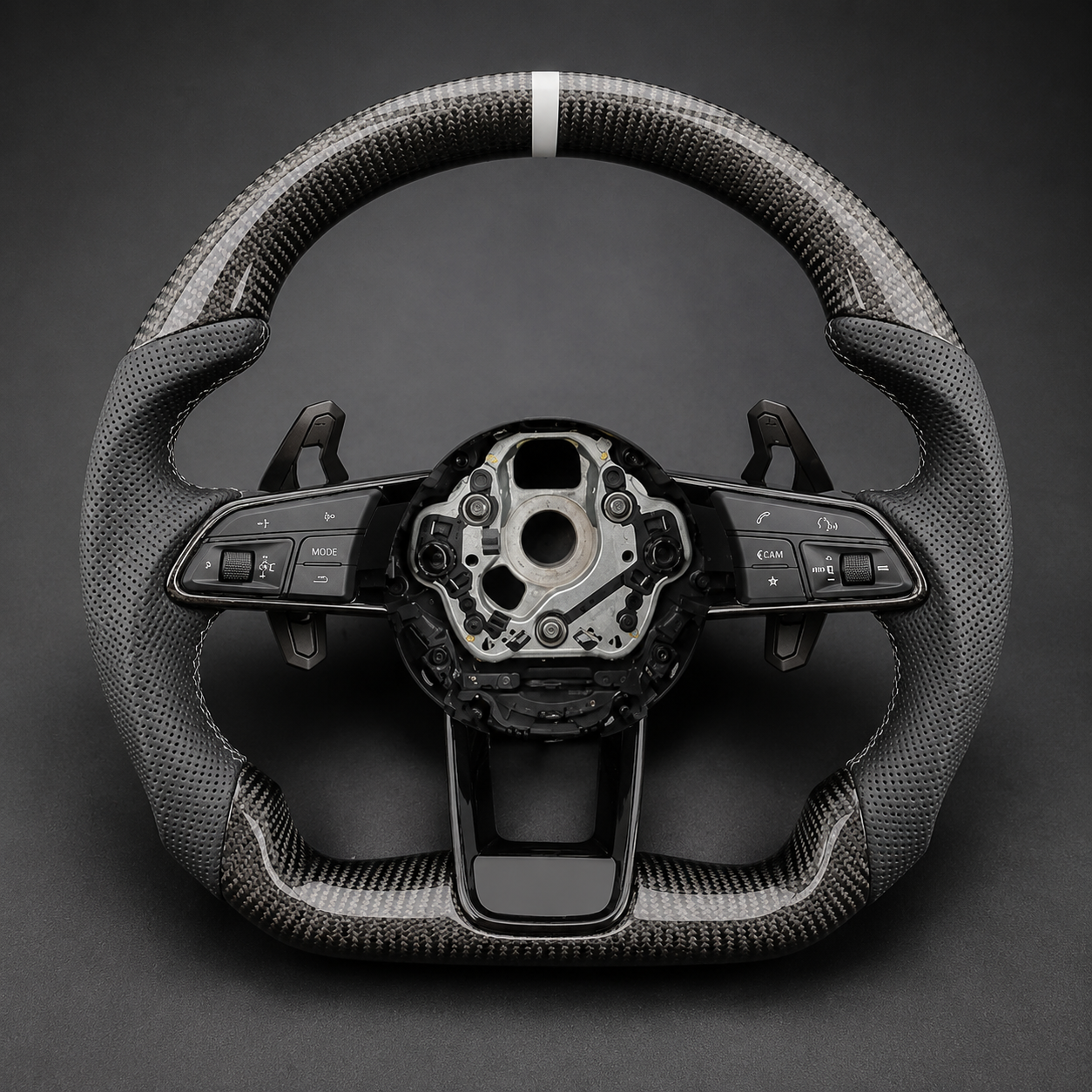 VCTR Performance Audi Carbon Fibre Leather Steering Wheel