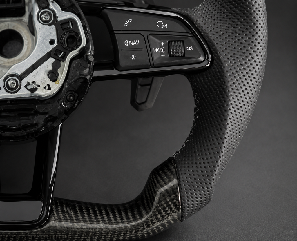 VCTR Performance Audi Carbon Fibre Leather Steering Wheel