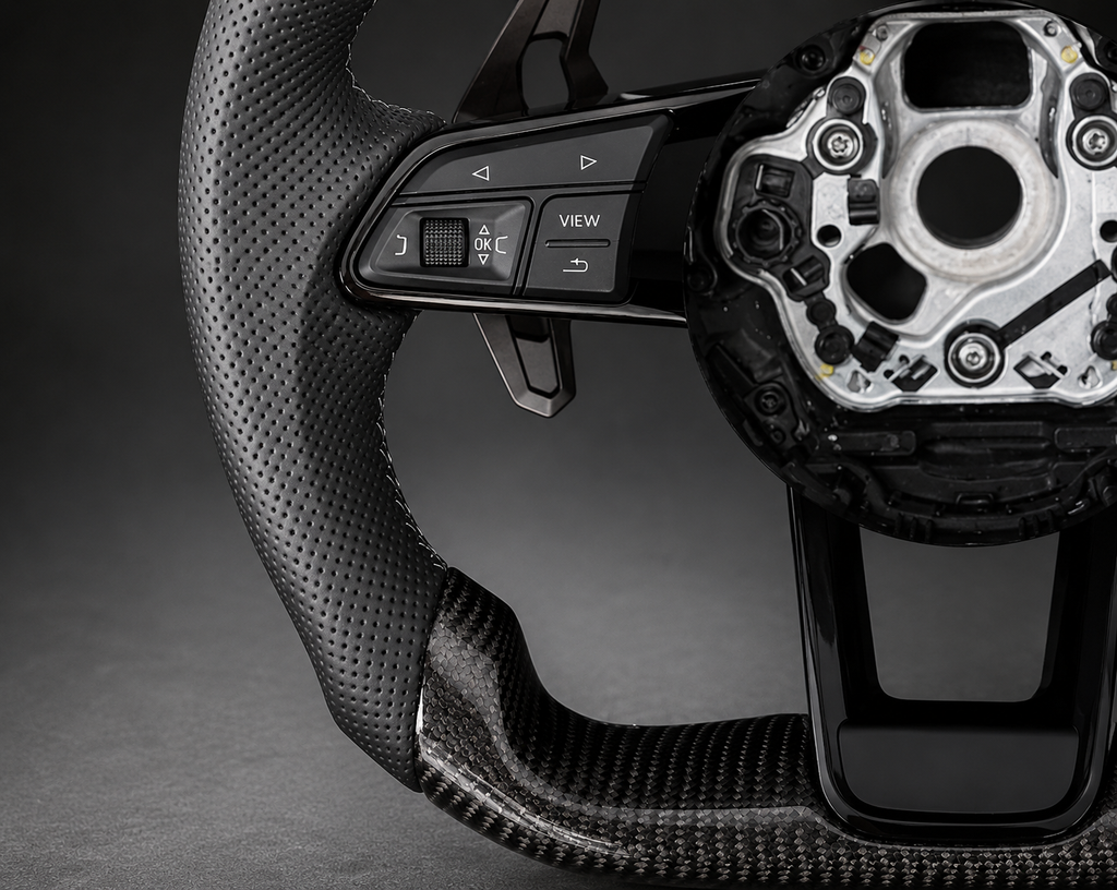 VCTR Performance Audi Carbon Fibre Leather Steering Wheel