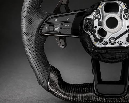 VCTR Performance Audi Carbon Fibre Leather Steering Wheel