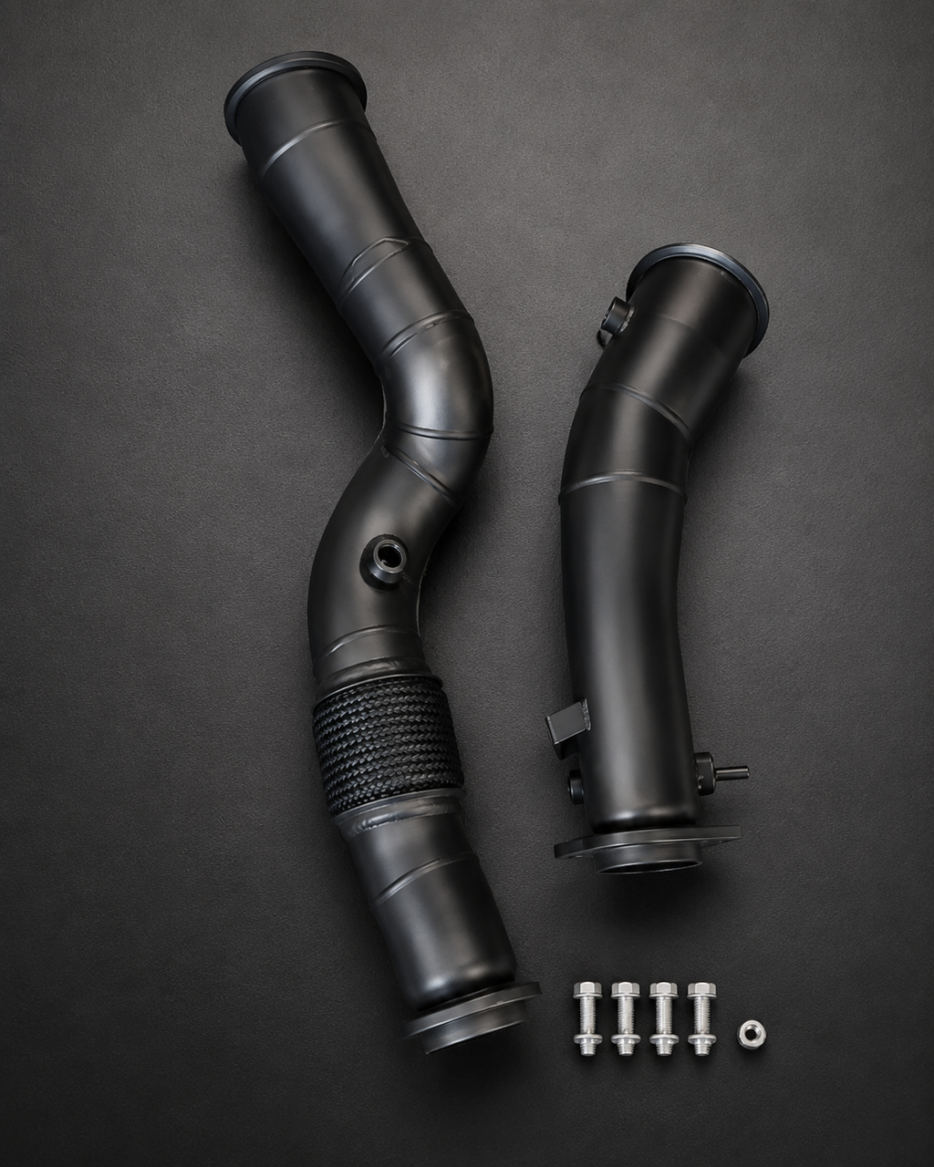 VCTR Performance BMW M2/M3/M4 G8X S58 Catless Downpipe Kit — Ceramic Coated