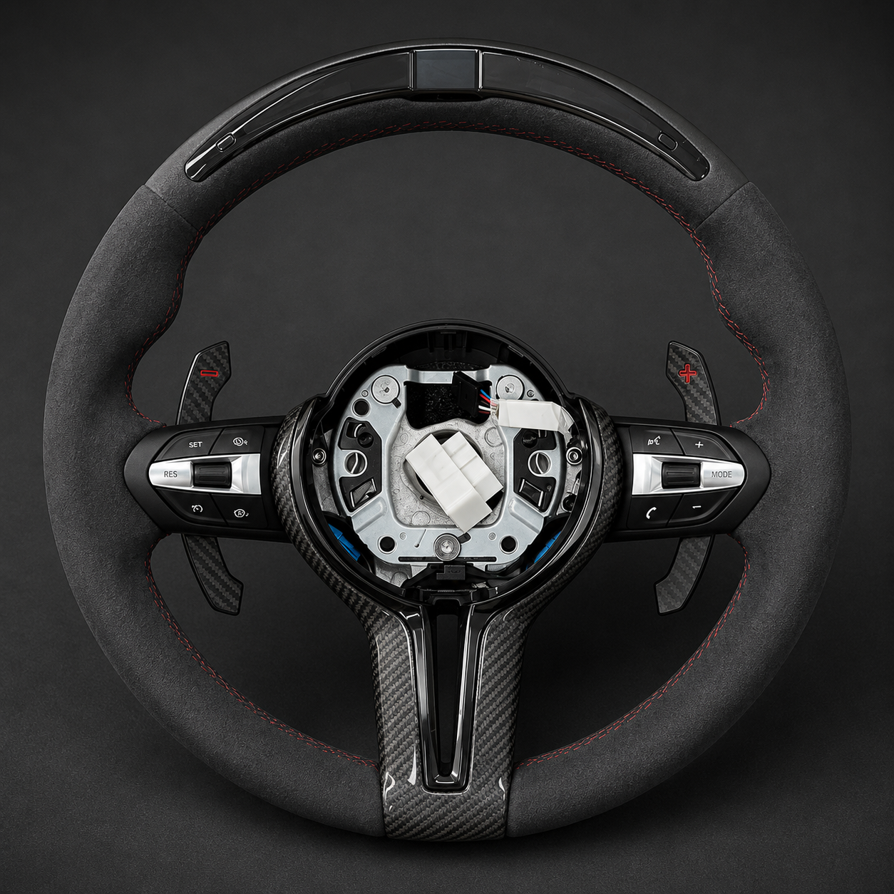 VCTR Performance BMW F-Series Carbon Fibre Alcantara LED Steering Wheel