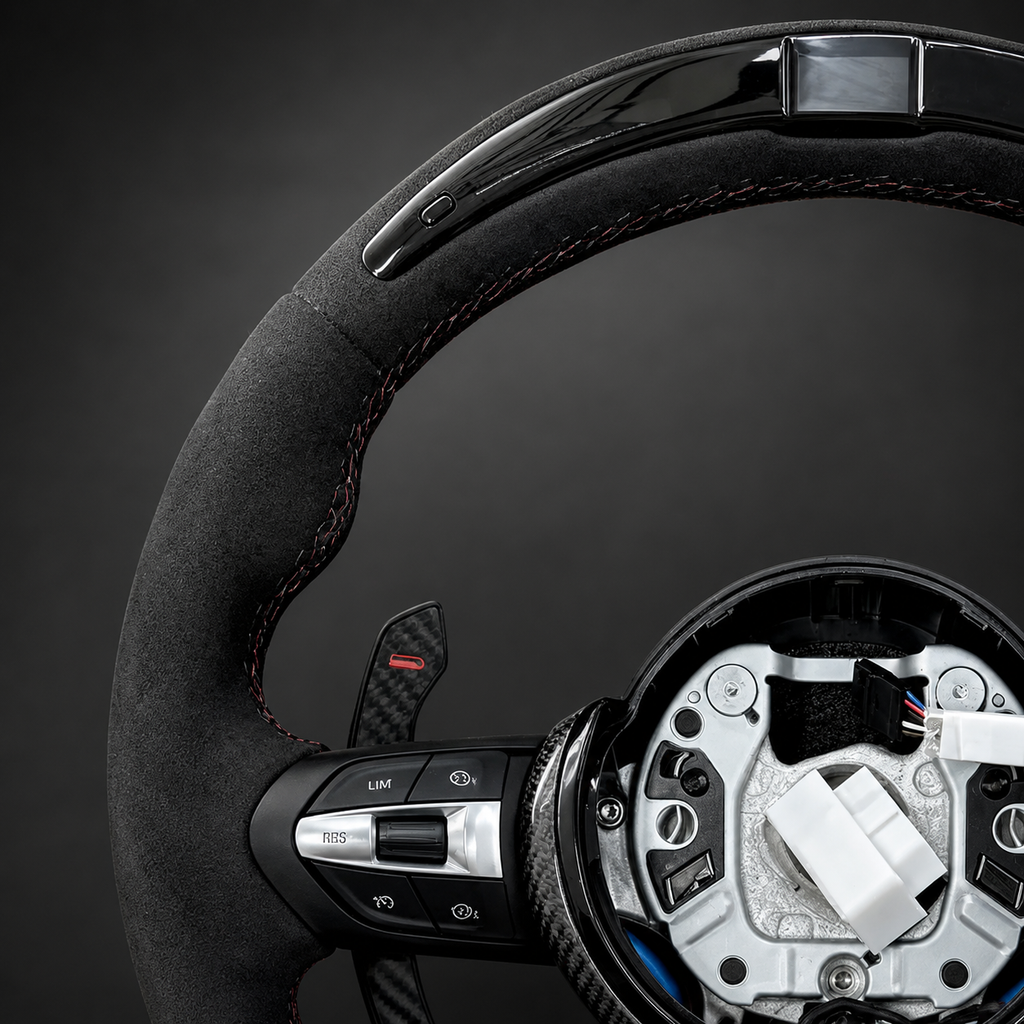 VCTR Performance BMW F-Series Carbon Fibre Alcantara LED Steering Wheel