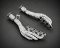 VCTR Performance Audi R8 V8 4.2 Catless Exhaust Manifold — Heat Wrapped