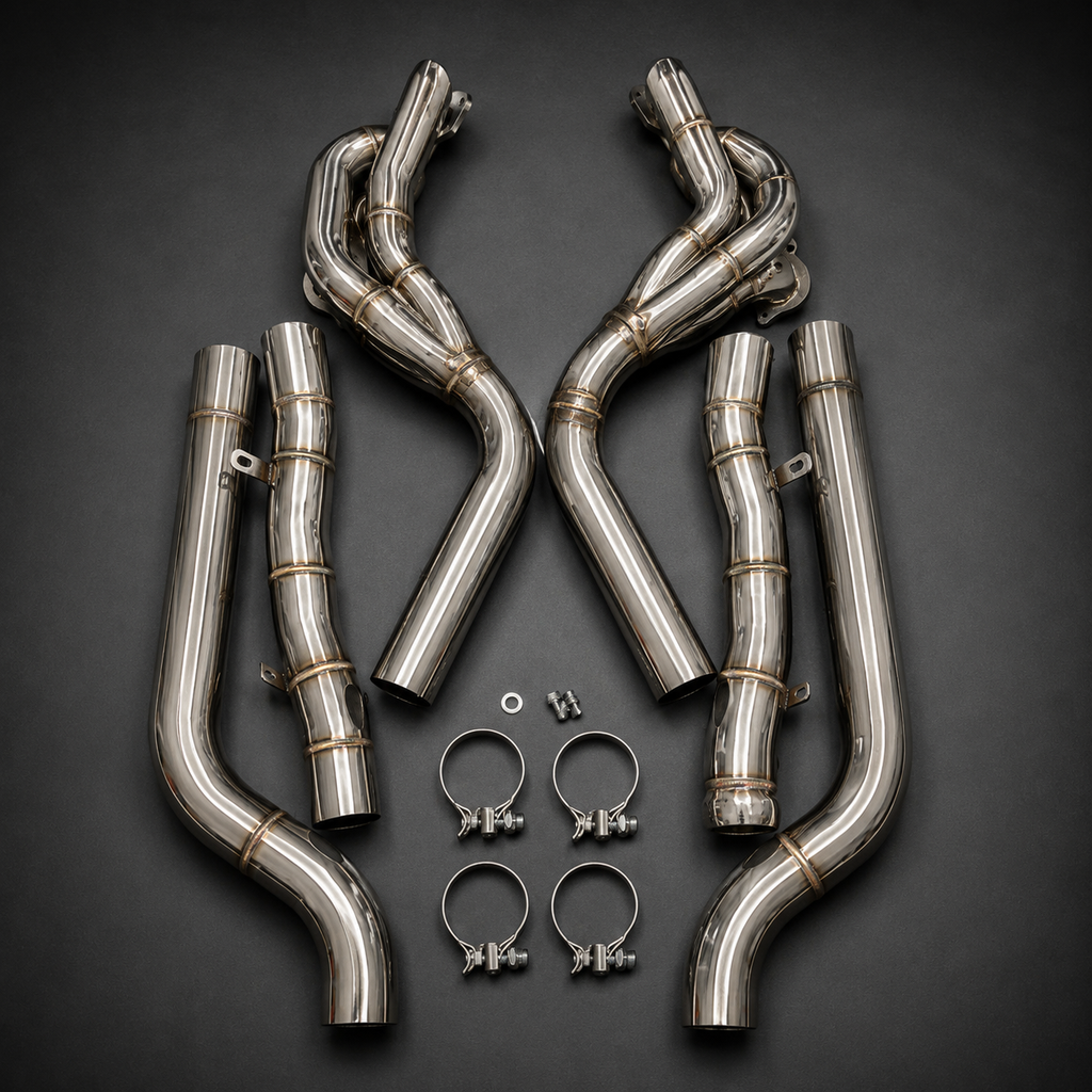 VCTR Performance Mercedes-AMG C63 W204 Catless Header & Midpipe Kit