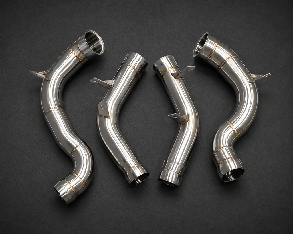 VCTR Performance Mercedes-AMG E63 W213 Downpipe Kit — Mirror Polished