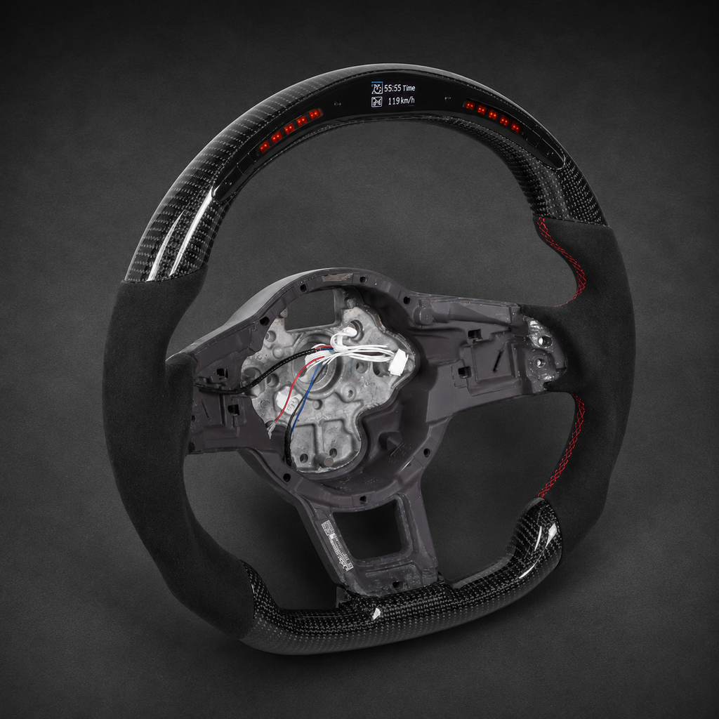 VCTR Performance VW Golf GTI/Golf R MK7 Alcantara LED Steering Wheel Upgrade