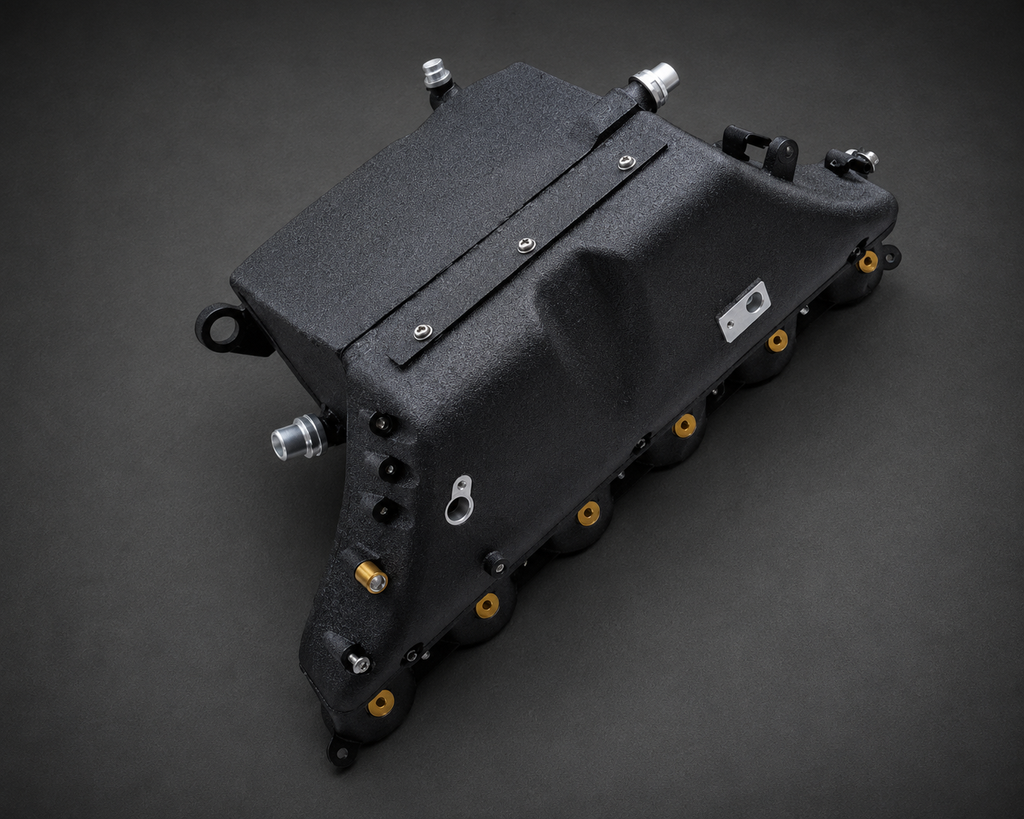 VCTR Performance BMW M2/M3/M4 G8X S58 Billet Intake Manifold (Integrated Cooler) — Black
