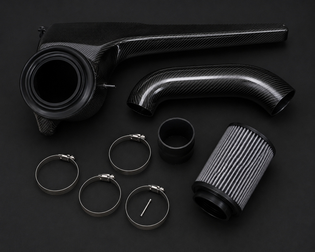 VCTR Performance VW Golf GTI MK8 Carbon Fibre Intake System — Gloss