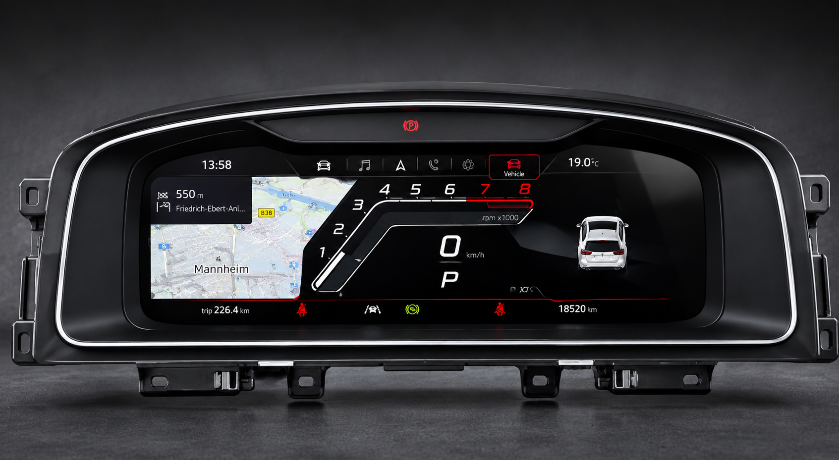 VCTR Performance VW Golf GTI MK7/MK7.5 Digital Display Upgrade