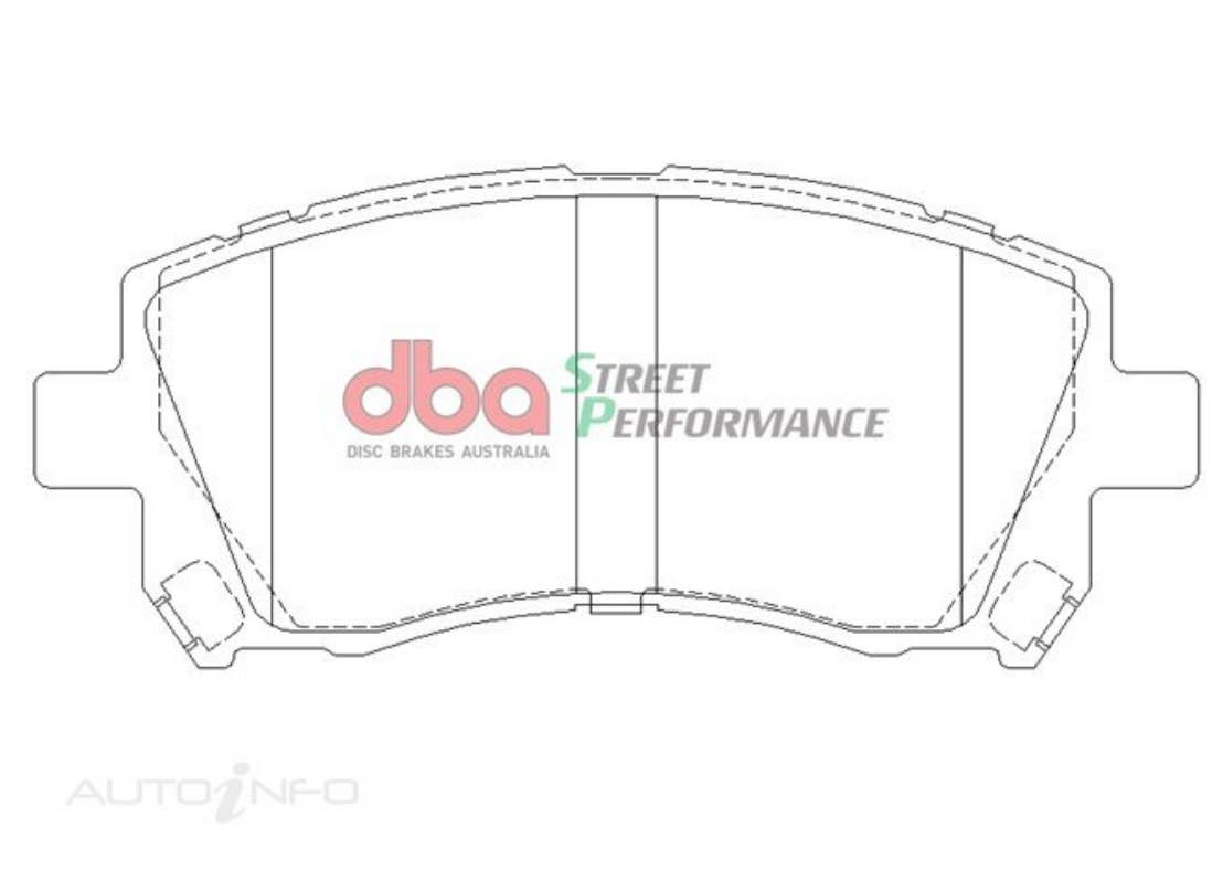 DBA SS Street Series OE Replacement Front Brake Pads - Subaru WRX/STI 94-98/Impreza 94-00/Liberty 93-03/Forester 97-02 image 2