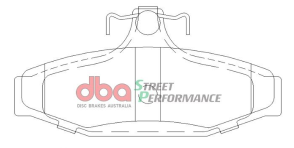DBA SS Street Series OE Replacement Rear Brake Pads image 2