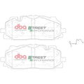 DBA SP Street Performance Brake Pads - Audi RS3/RS4/RS5 and Other Compatible Models, Front - DB15030SP