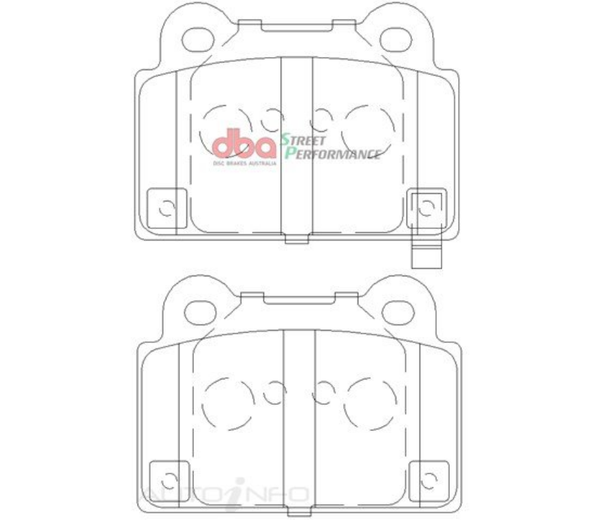 DBA SP Street Performance Rear Brake Pads image 2