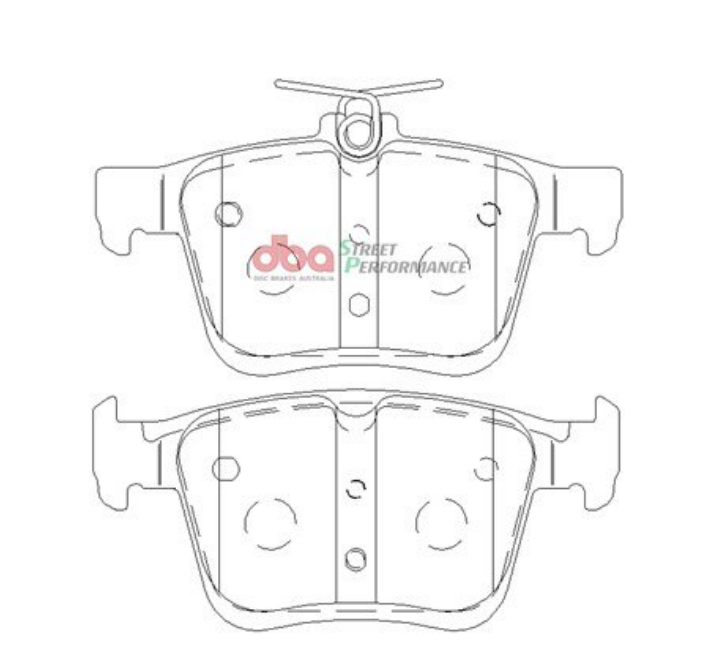 DBA SS Street Series OE Replacement Rear Brake Pads image 2