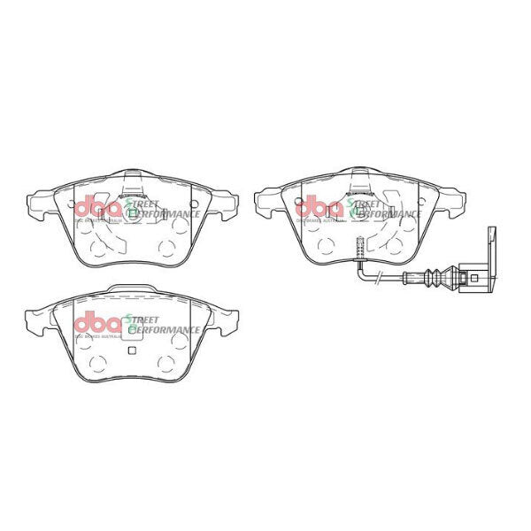 DBA SS Street Series OE Replacement Front Brake Pads image 2