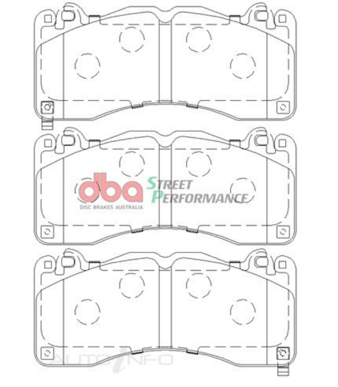 DBA SP Street Performance Front Brake Pads image 2