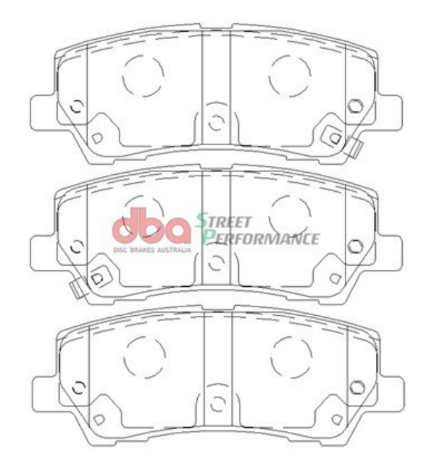 DBA RP Race Performance Rear Brake Pads image 2